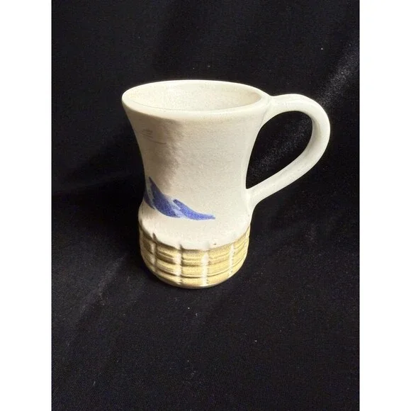 Eddy K Kouriahima Alaskan Man Pottery Mug signed #33 Coffee Tea hand painted - Picture 5 of 7